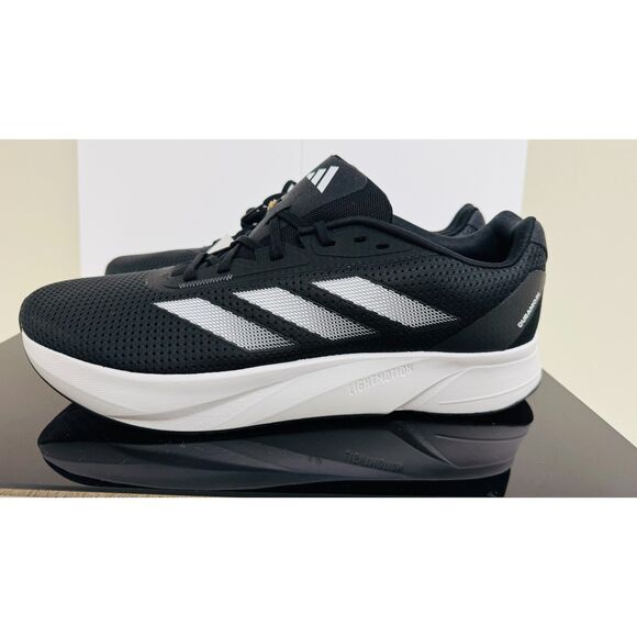 Adidas Duramo SL Sneaker Mens 12 Black/White Running Athletic Gym - New - Picture 3 of 8